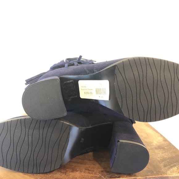 Blue Suede Boots by Daniela *New* - Picture 5 of 7